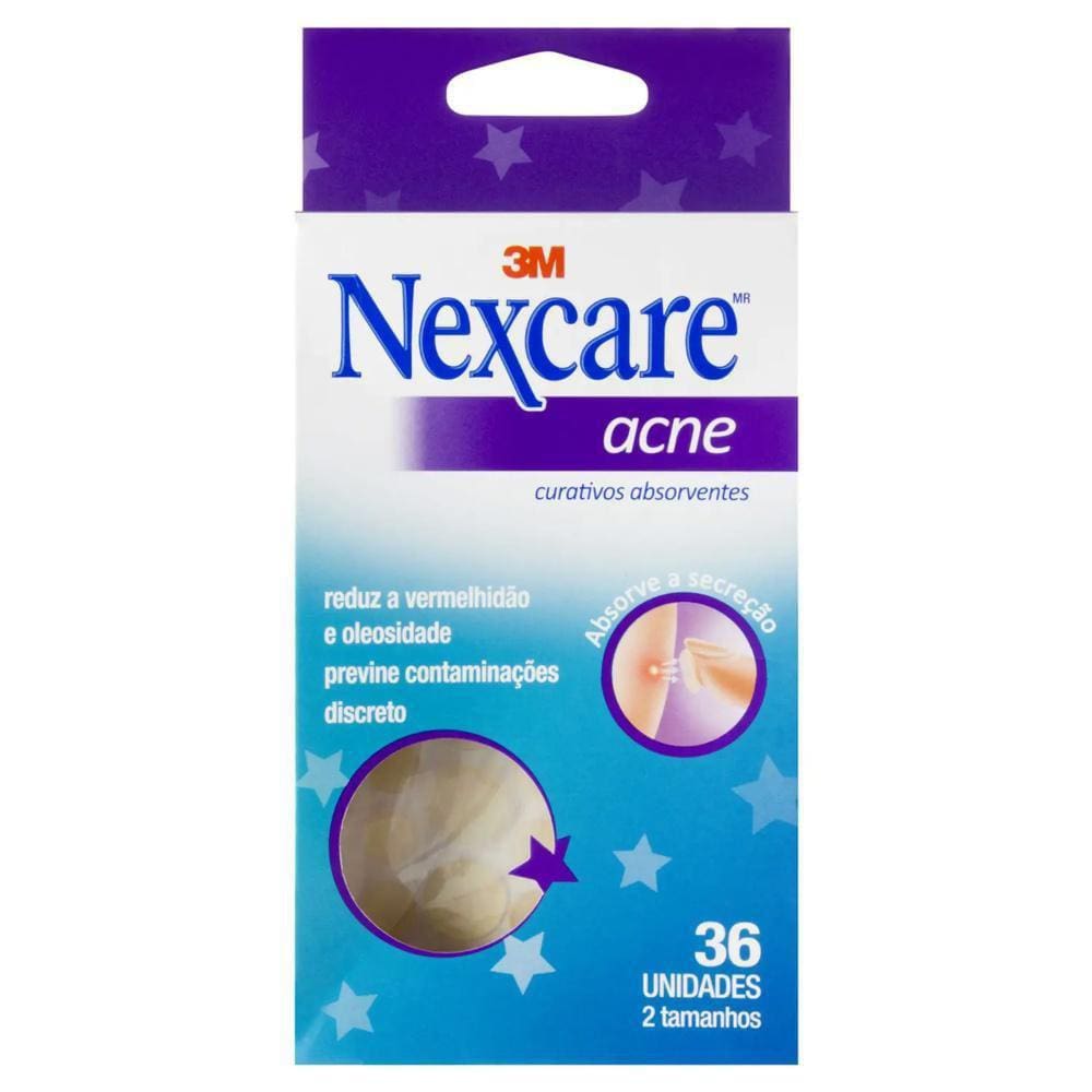 Curativos Absorventes Para Acne Nexcare Tm  36Un 3M Pele