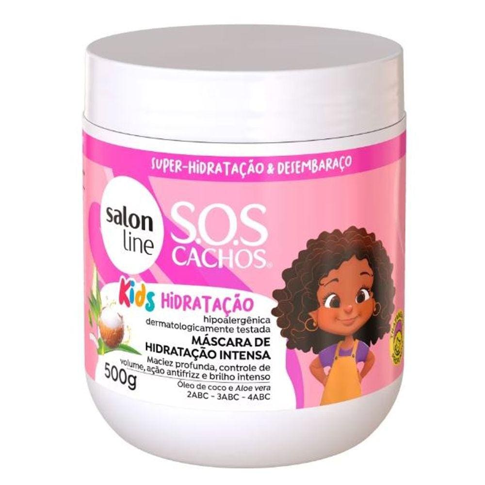 SalonLine Máscara SOS Cachos Kids Hidratação - 500g