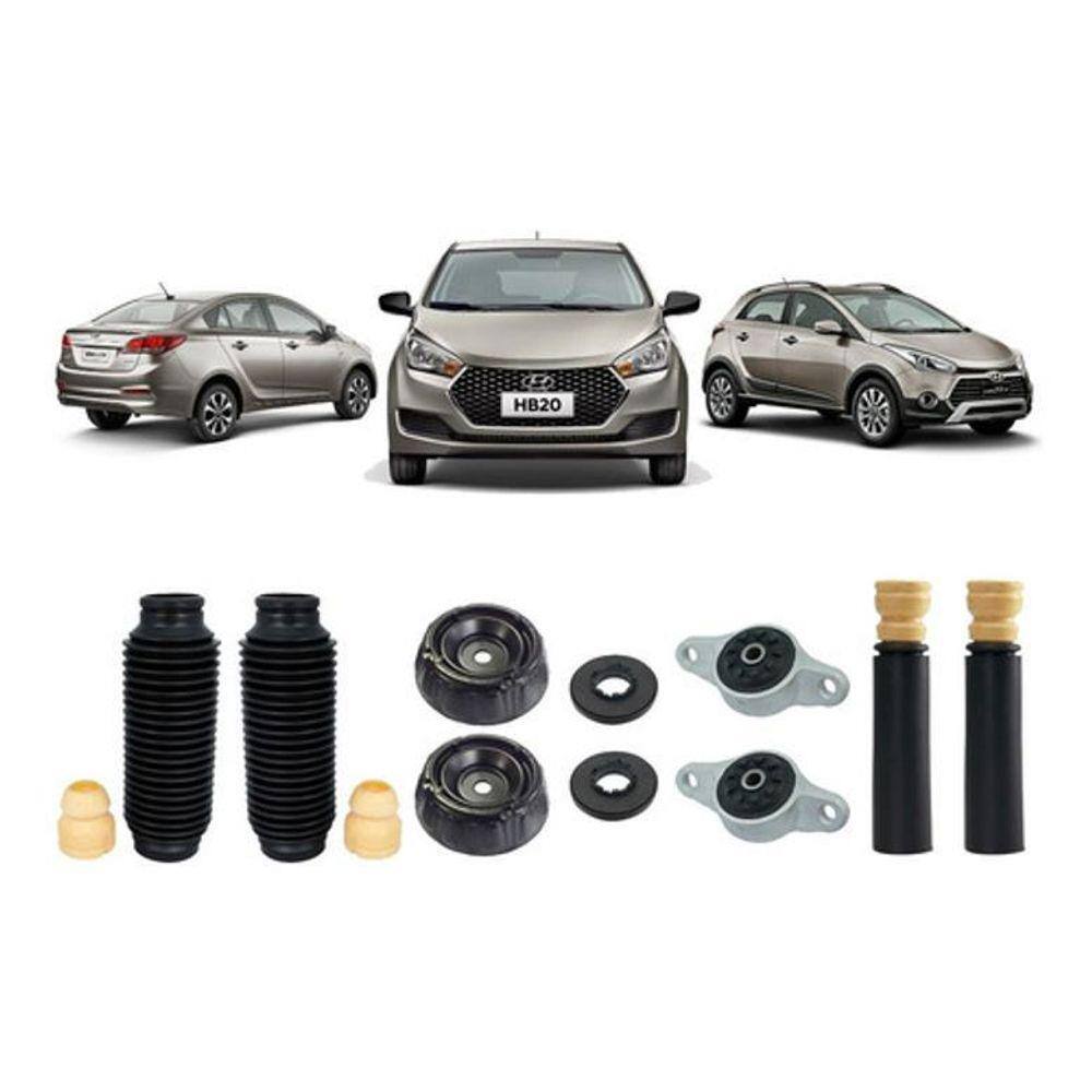 Kit Batente Suspensão Dianteira Traseira Hb20 2018 2019