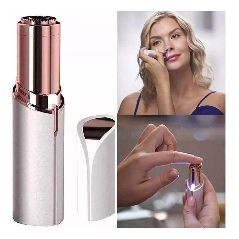Depilador Batom Aparador Facial Pelos Portatil Sem Dor