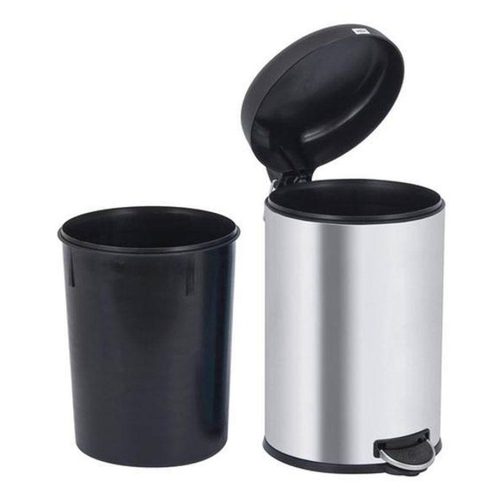 Lixeira Multiuso De Inox - 12 Litros - Brinox - Prateado
