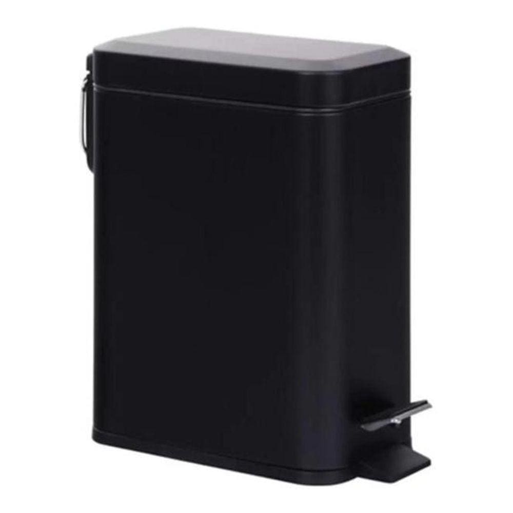 Lixeira Com Pedal - 6 Litros - Homy Deluxe - Preto