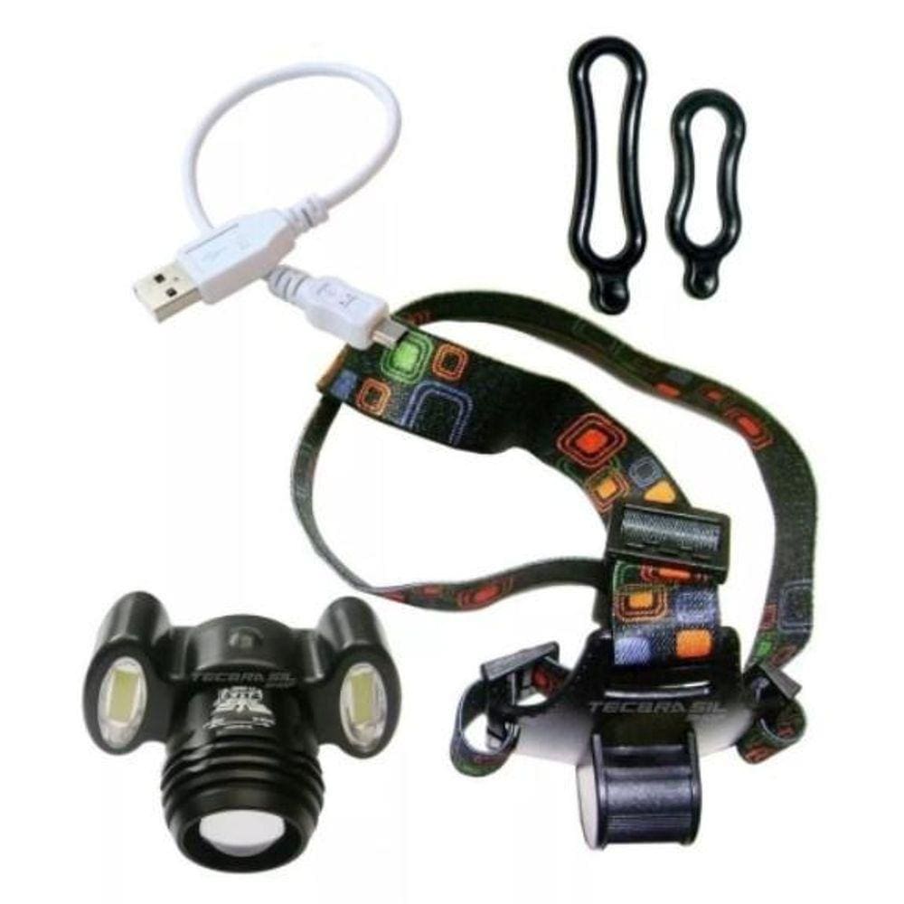 Lanterna De Cabeça Recarregável 2Cob Led Jy-8858