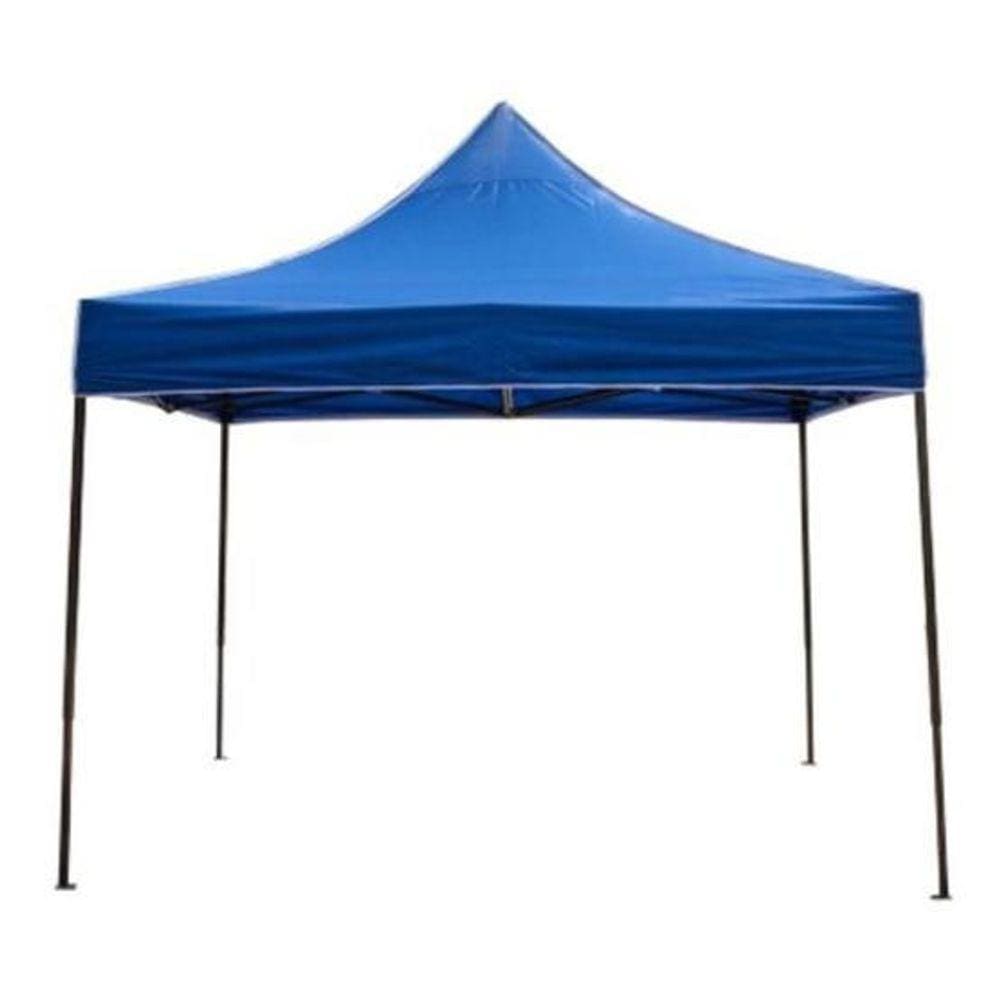 Gazebo Dobrável Impermeável Tenda Poliéster Metal 3X3 - Azul
