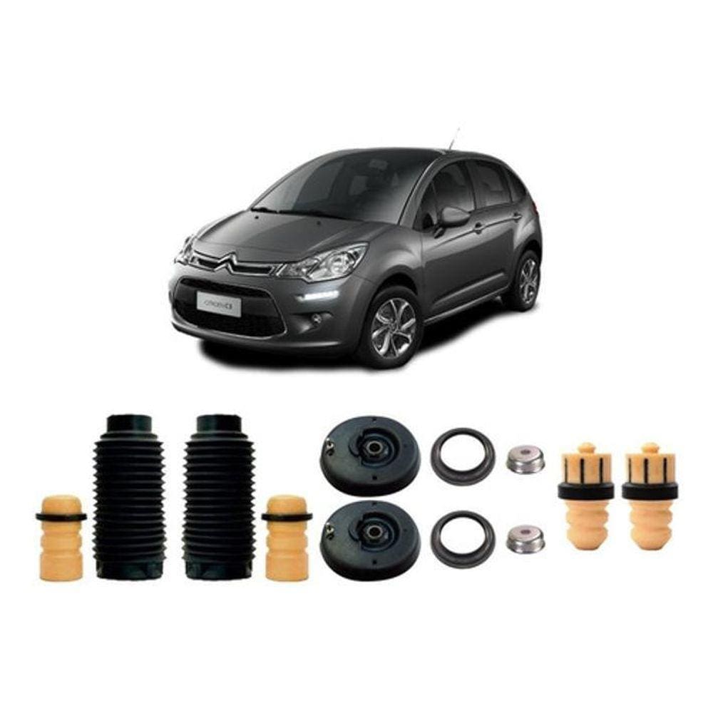 4 Kit Amortecedor Dianteiro Traseiro Citroen C3 2017 2018 19