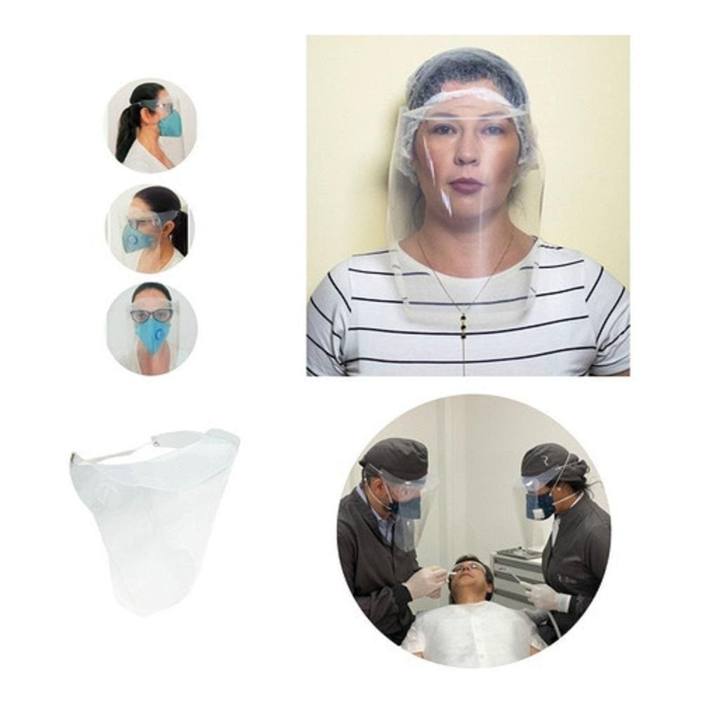 Máscara De Proteção Facial Com Elástico 3501 Face Shield Uni