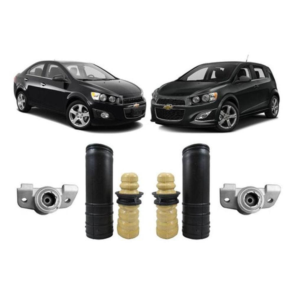 Kit Coxim Amortecedor Traseiro Gm Sonic 2012 2013 2014