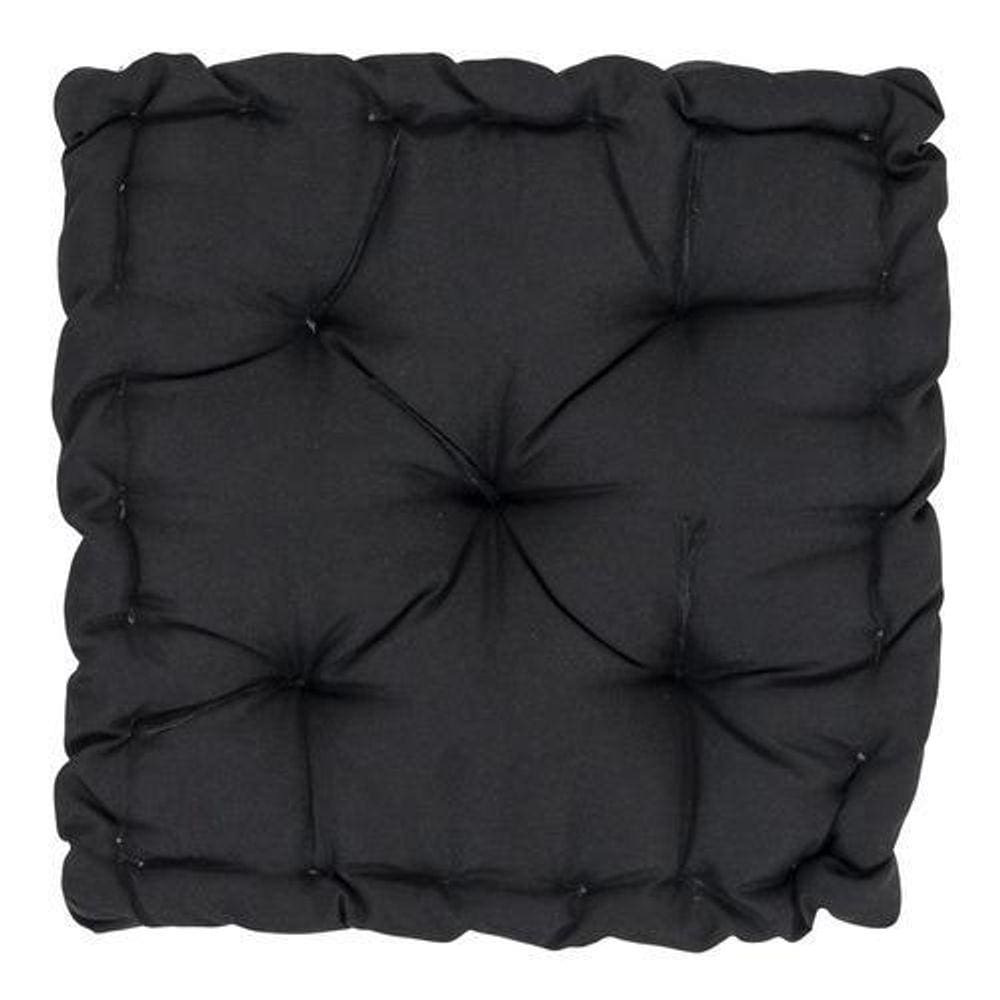 Almofada Futon Oxford 40X40Cm Alta Sofisticação - Preto