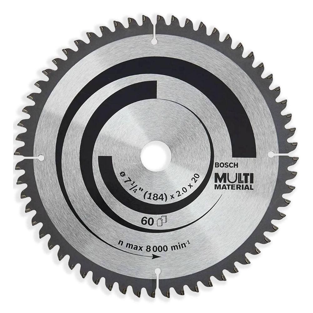 Disco De Serra Circular Multimaterial 184Mm X 20Mm 60 Dentes
