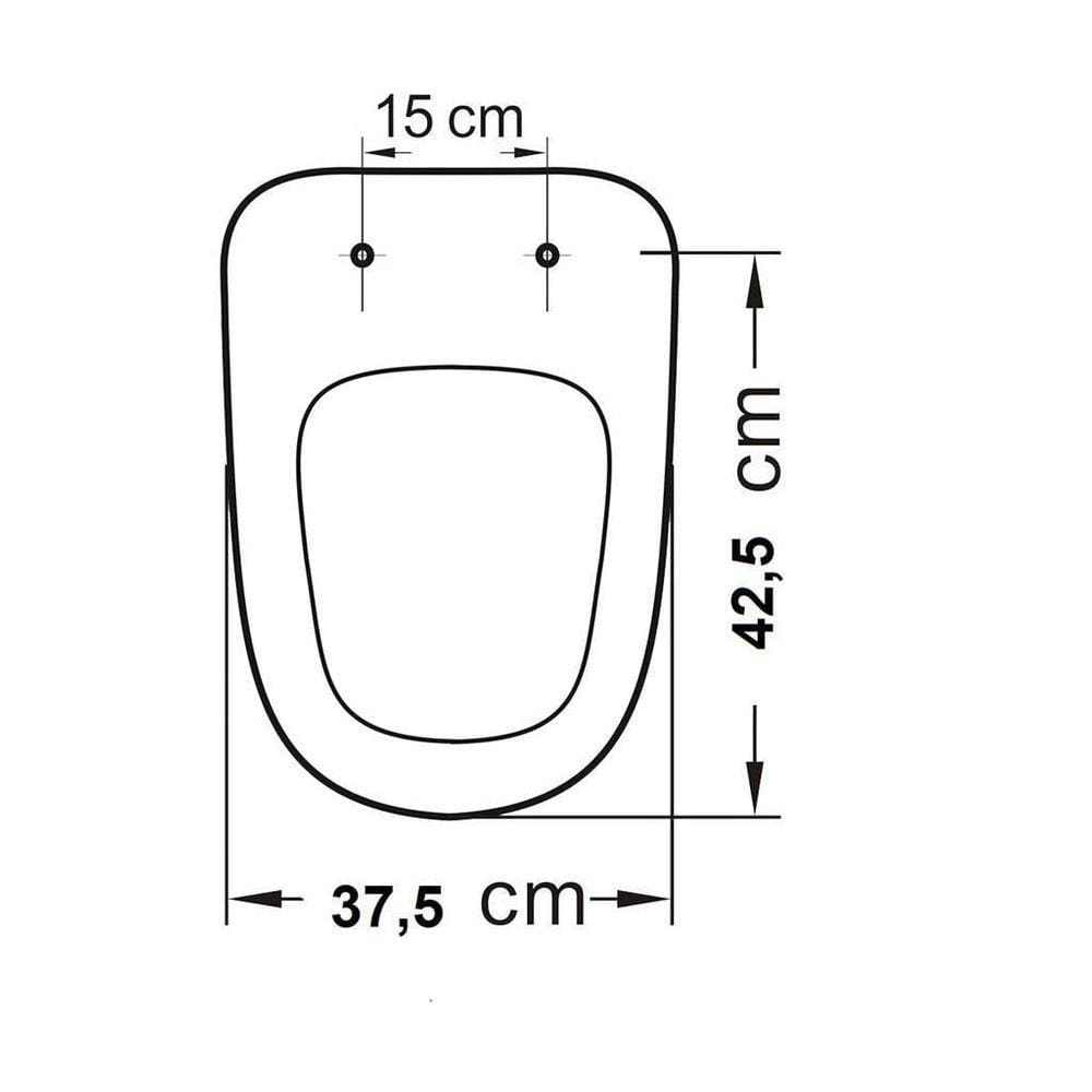Assento Sanitario Oval Soft Branco
