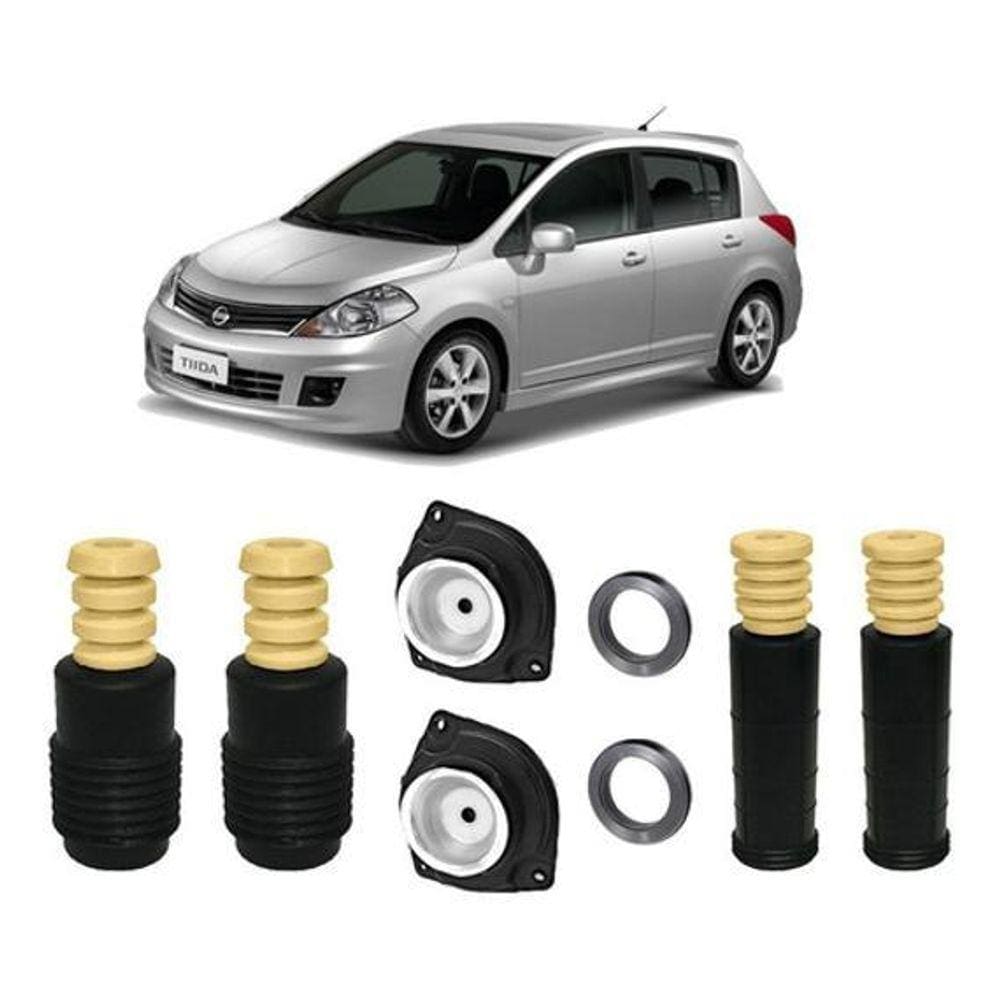 Kit Batente Dianteiro Traseiro Nissan Tiida 2007 2008 2009