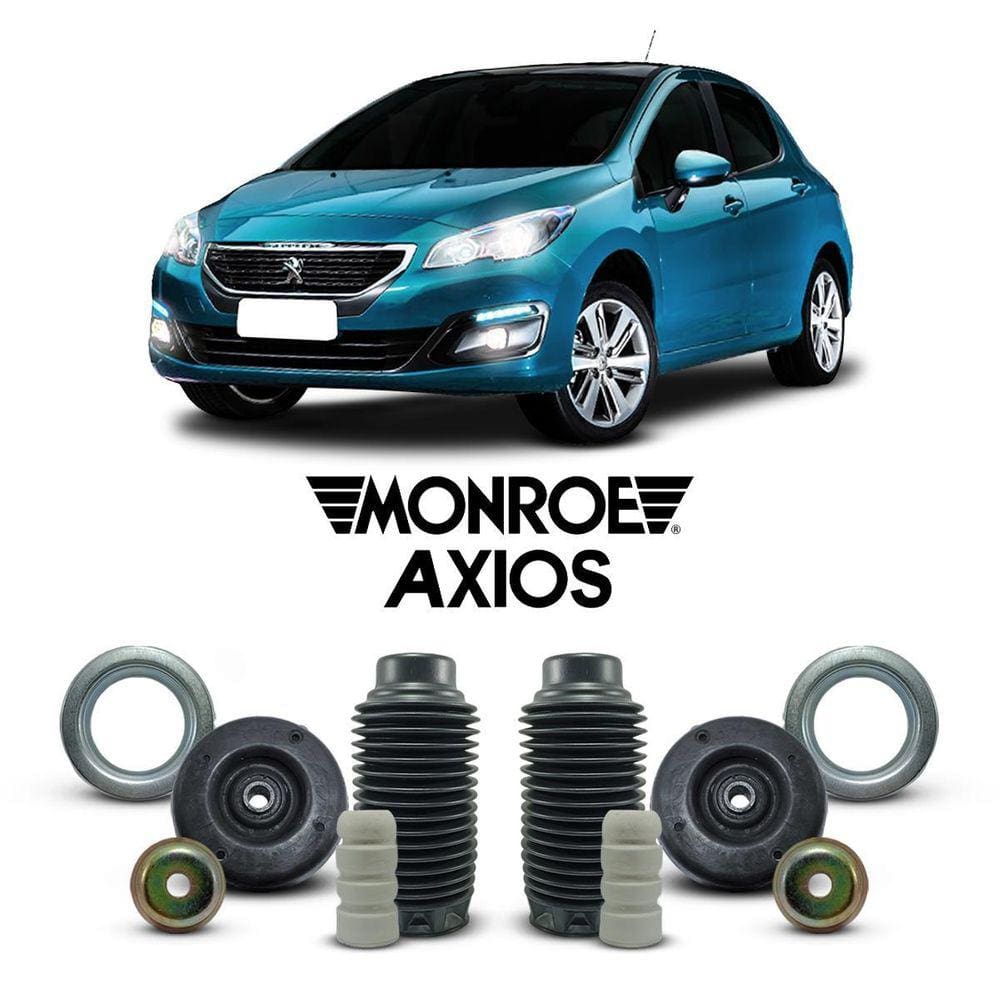 Par Kit Batente Suporte Dianteiro Peugeot 308 2015 Até 2019