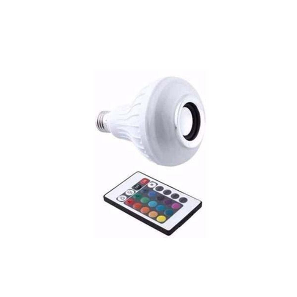 Lampada De Led Music Bluetooth Rgb Com Branco 12W