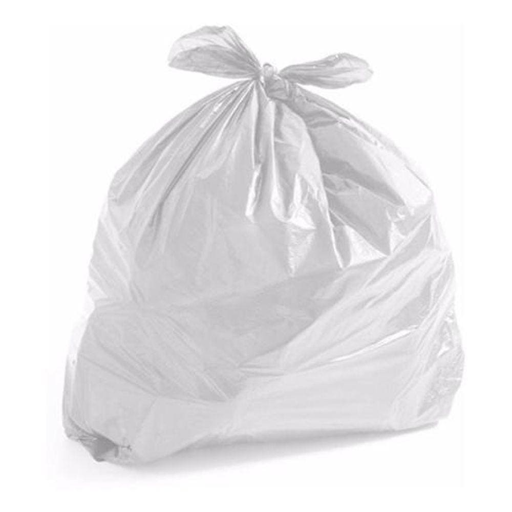 Saco De Lixo 100 Litros Branco Comum Com 100 Unid Clinicas