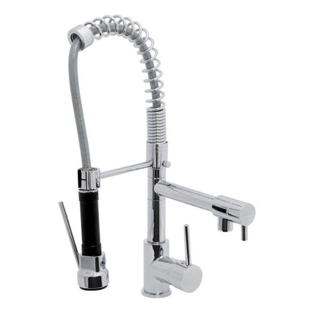 Torneira Monocomando Gourmet Pia De Cozinha Luxo - Prateado
