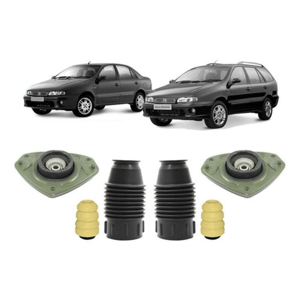 Par Kit Batente Suspensão Dianteira Marea 2003 2004 2005 06