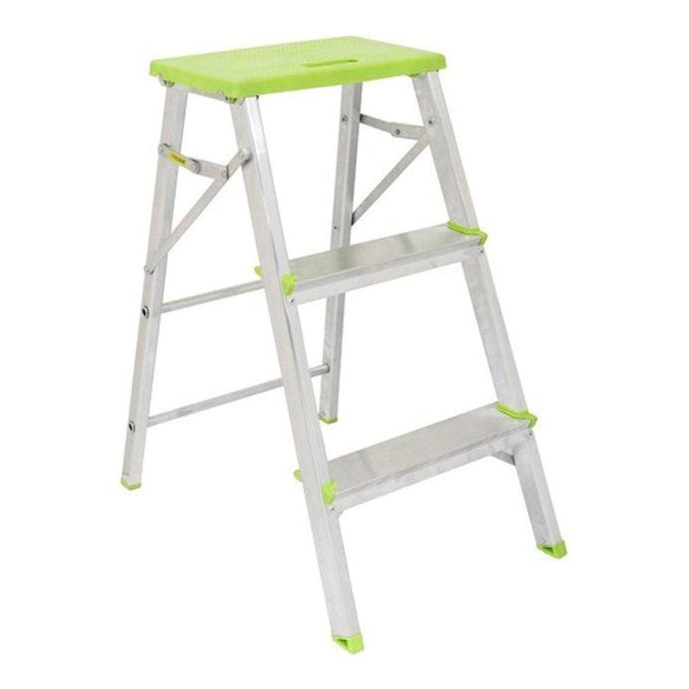 Banqueta-Escada - 3 Degraus - 120Kg - Standers - Aluminio