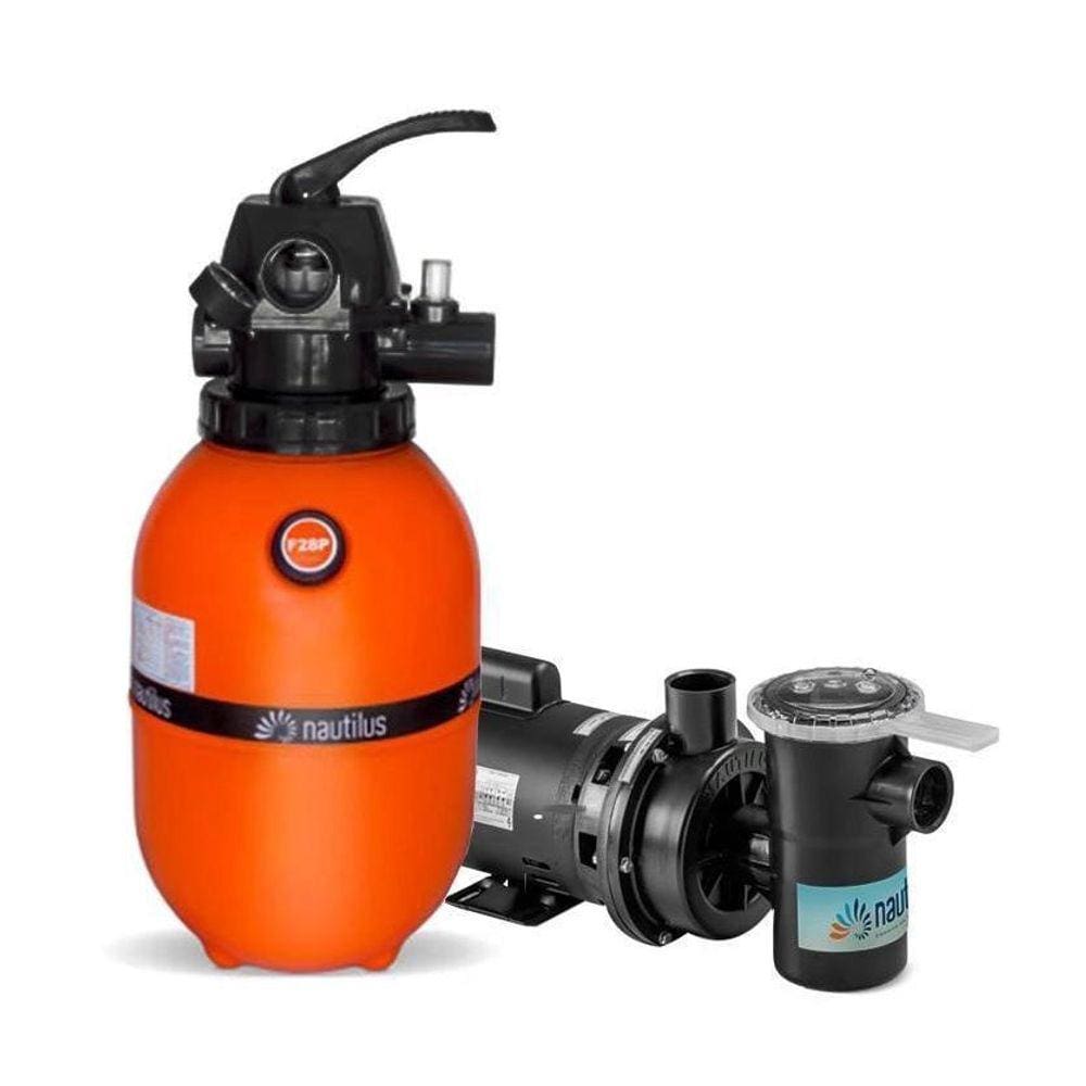Conjunto Filtro E Motobomba 1/4Cv Para Piscina Até 16 Mil L