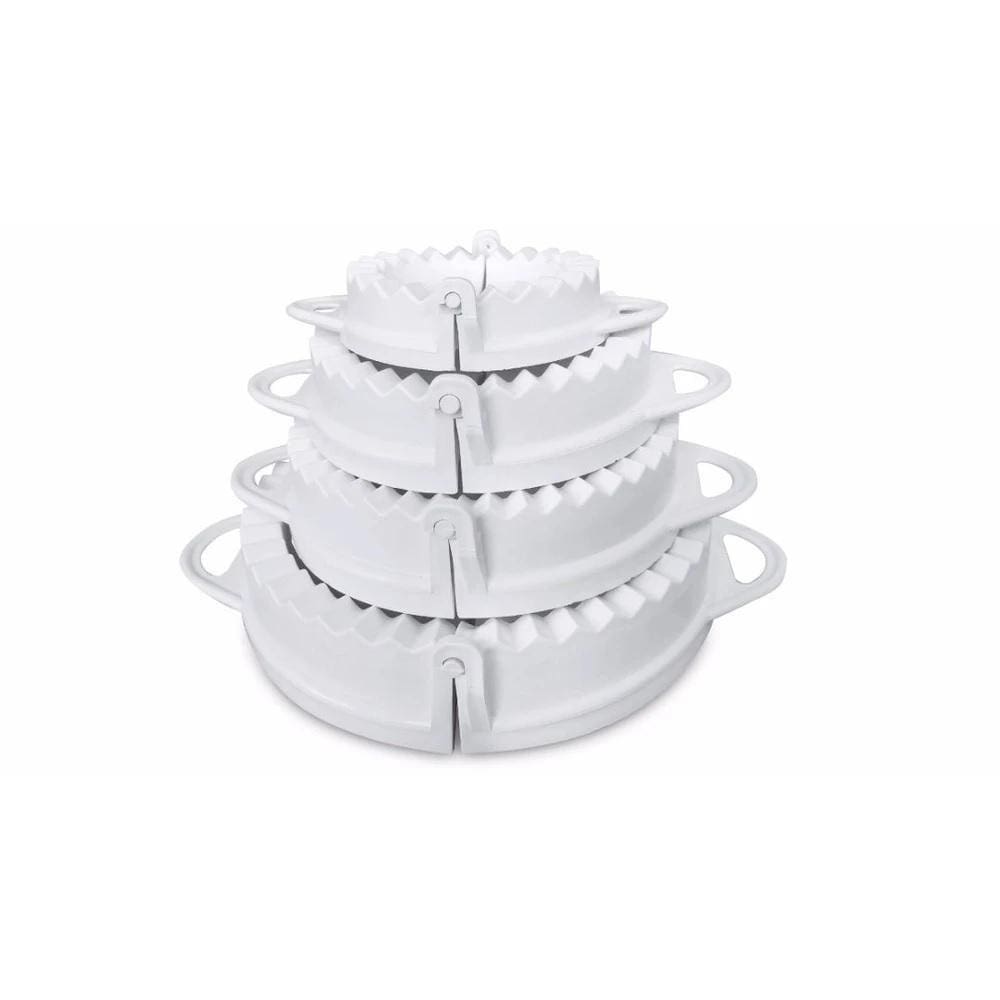 Kit De 4 Formas Para Fazer Pastel E Risoles Branca