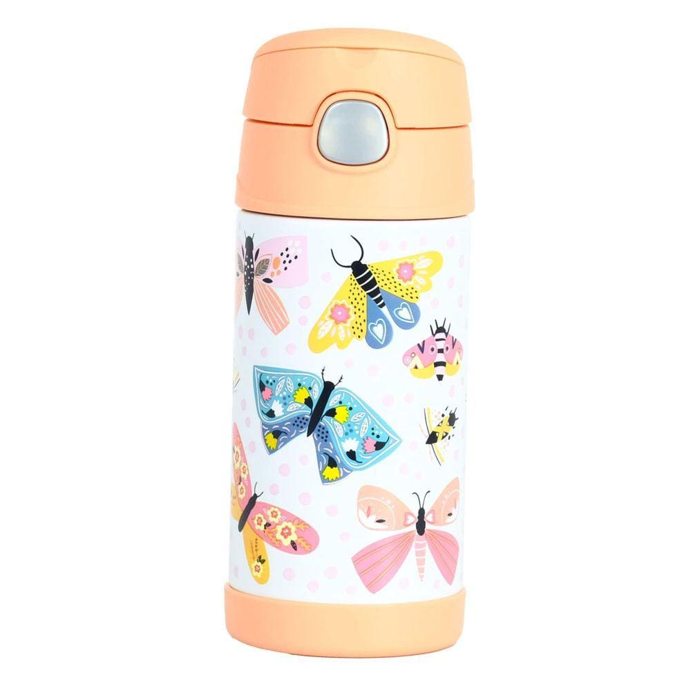 Garrafa Térmica Infantil Thermos 355Ml Borboletas Mariposas