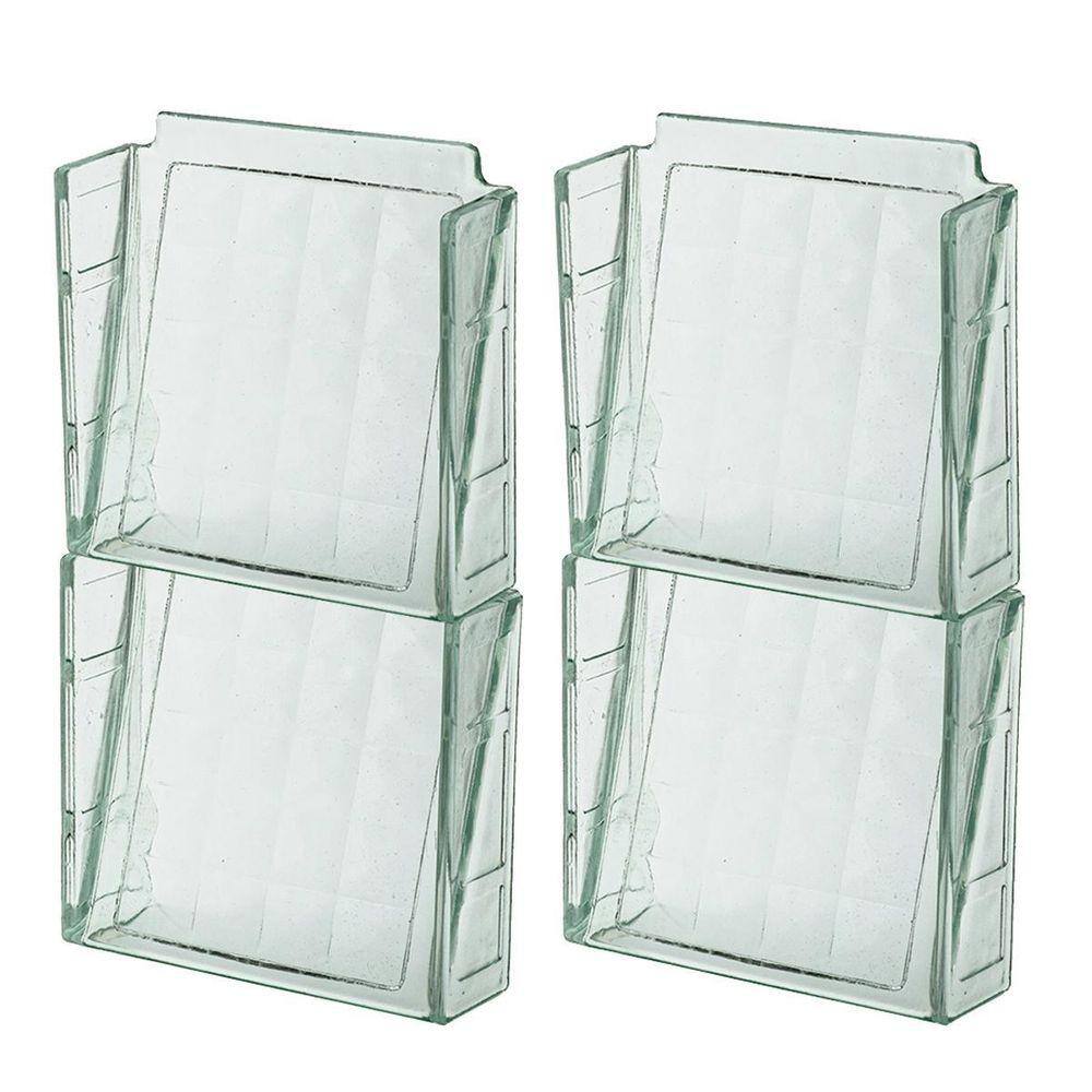 Kit 08 Elemento Vazado Cobogó Em Vidro Veneziana Ventilação