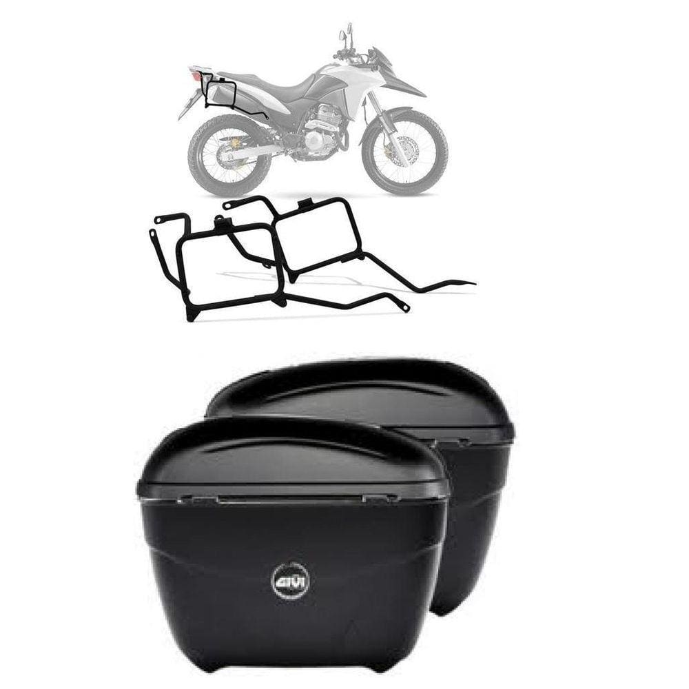 Kit Par Bau Givi E21N + Suporte Givi Pl1114 P Honda Xre300