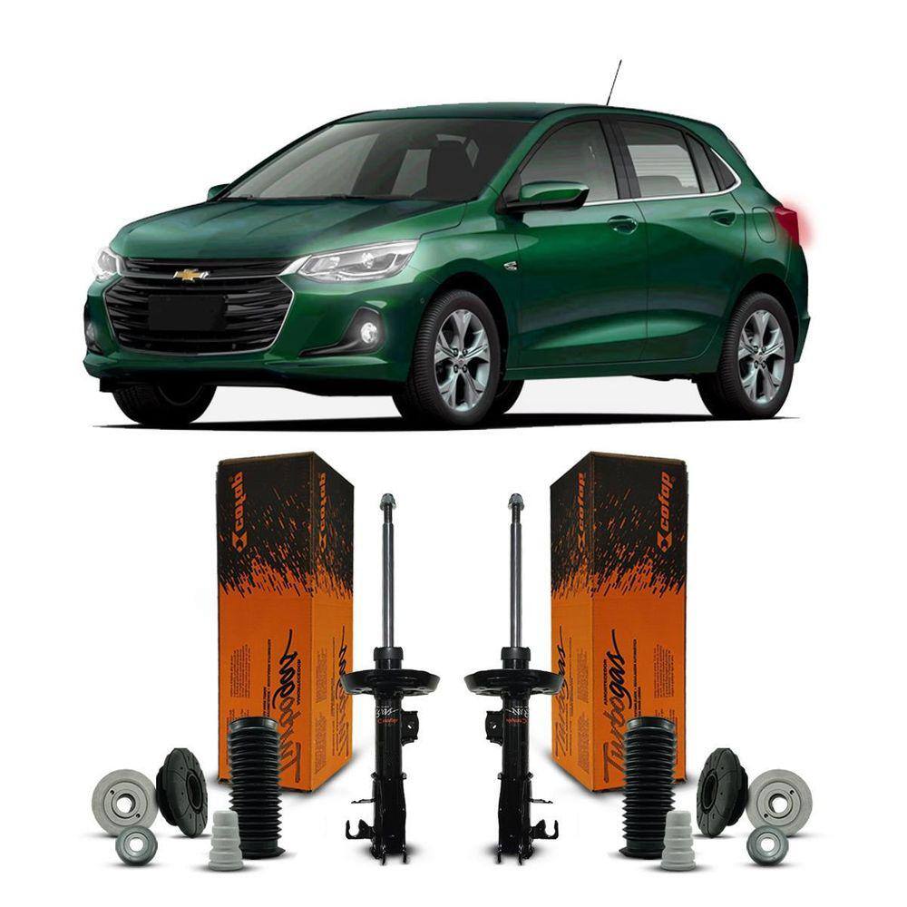 Par Amortecedor + Kit Dianteiro Chevrolet Onix 22