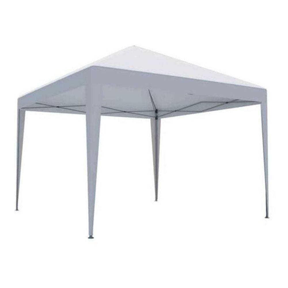 Tenda Gazebo Articulável Aço Branco 3X3 M Praia E Jardim