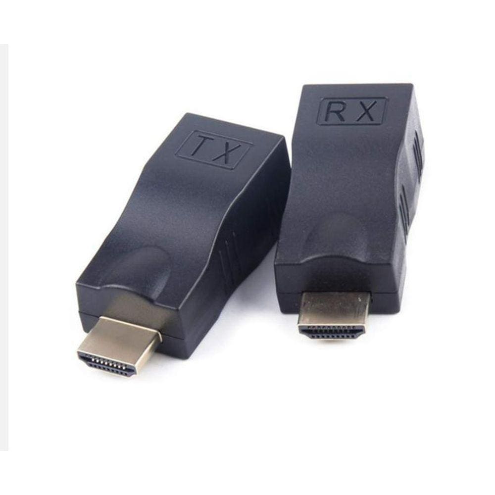 Extensor Hdmi 01 Porta Full Hd Até 30M Cabo De Rede Cat6E/6