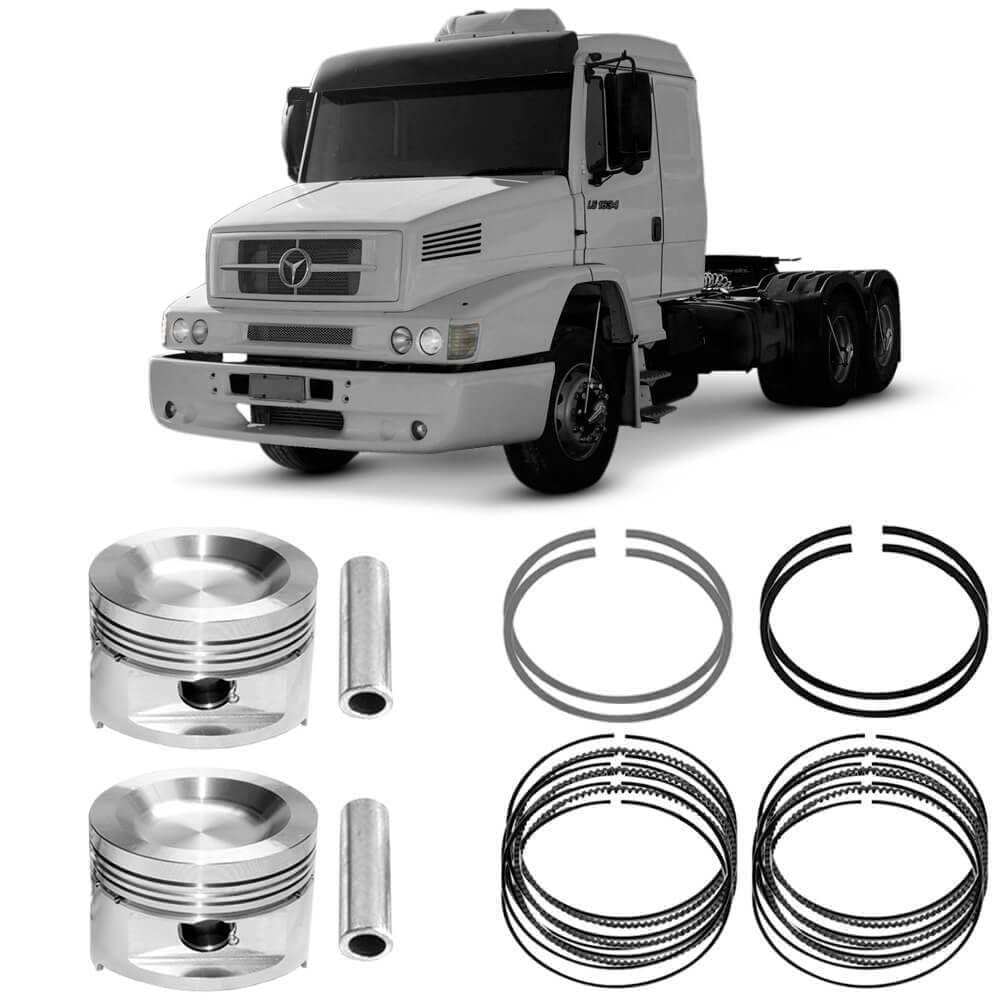 Kit Pistão Anéis Compressor Mercedes Benz LS1634 2001 a 2012