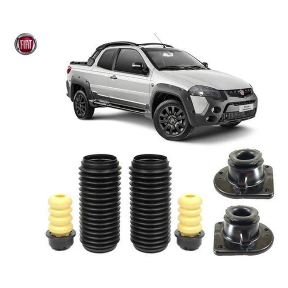 Kit Coxim Batente Dianteiro Strada 2005 2006 2007 2008 2009