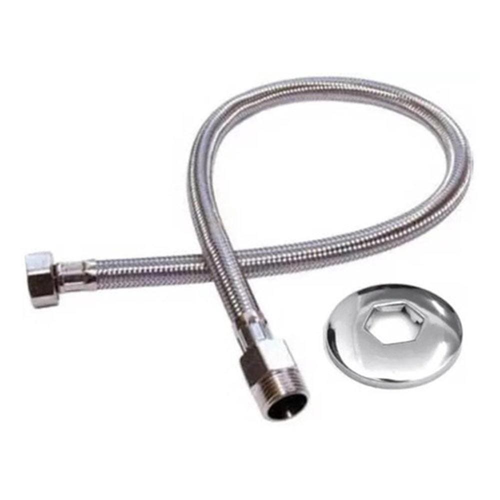 Engate Mangueira Flexível Trançado Aço Inox 60 Cm