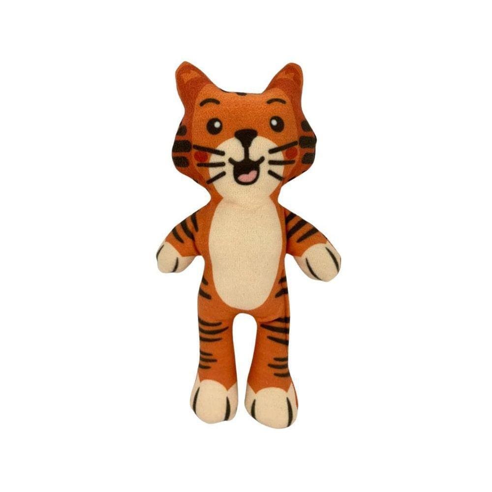 Brinquedo Mordedor Para Cães Cachorro Pelúcia Tigre