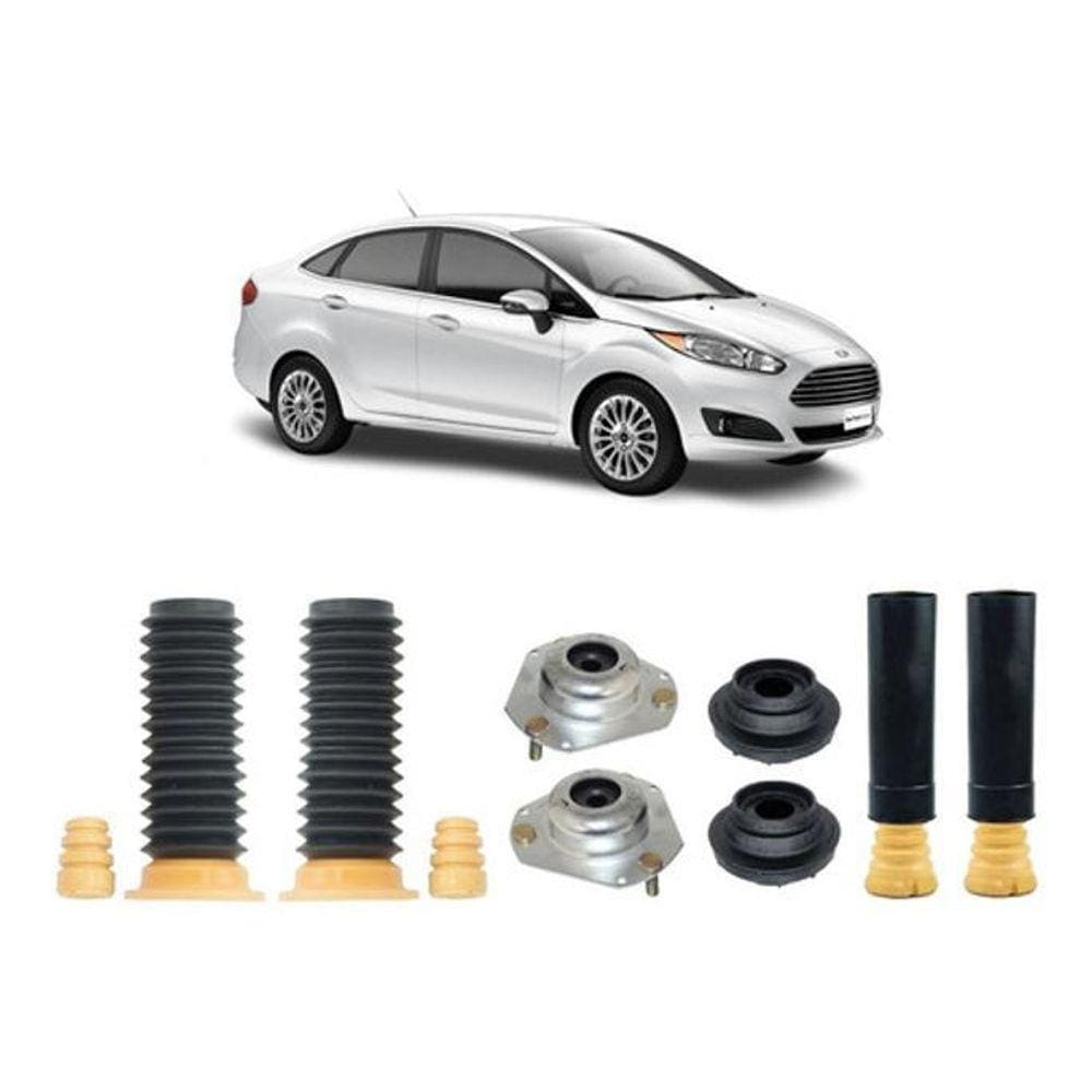 Kit 4 Coxim Dianteiro Batente Traseiro Fiesta 15 16 2017