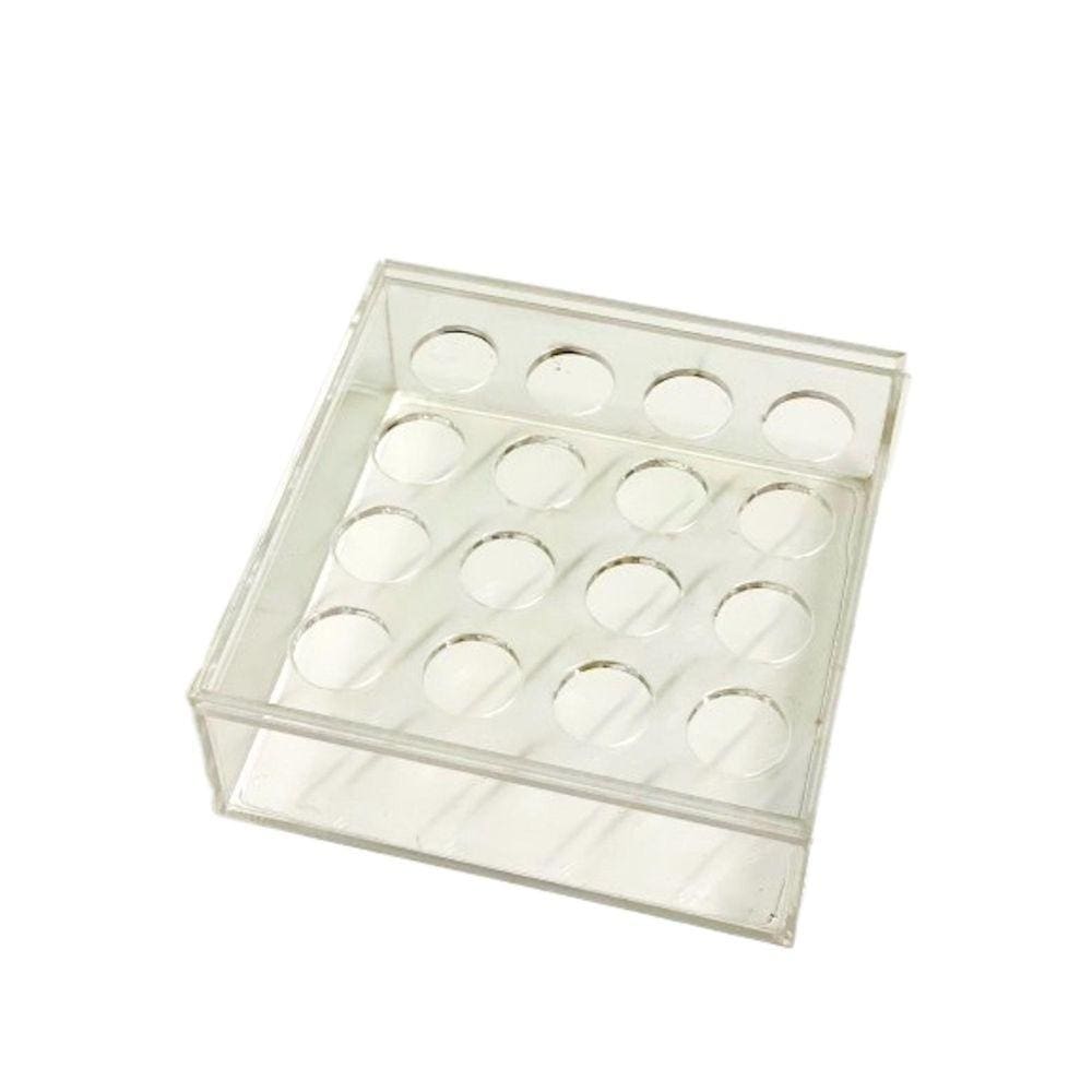 Vaso Quadrado De Acrilico Para Centro De Mesa