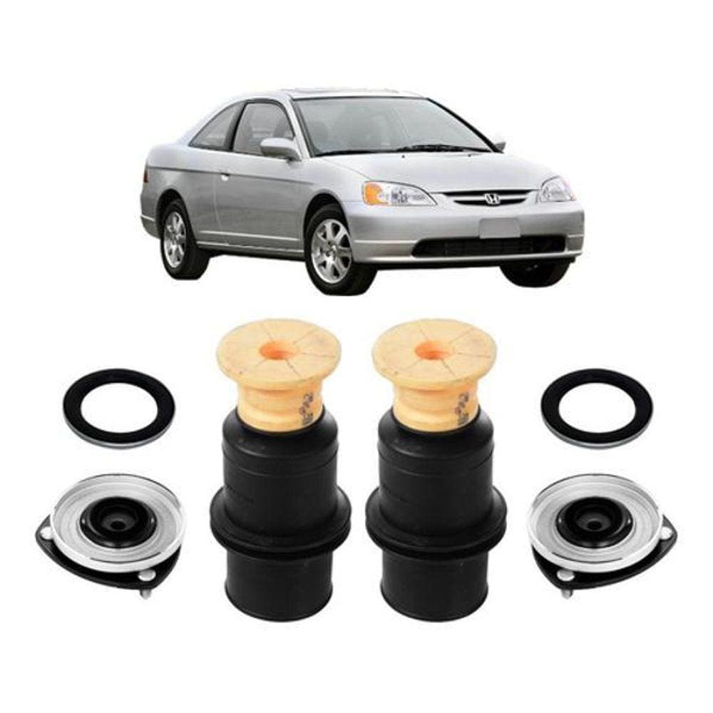 Kit Batente Suspensão Dianteira Honda Civic 2004 2005 2006