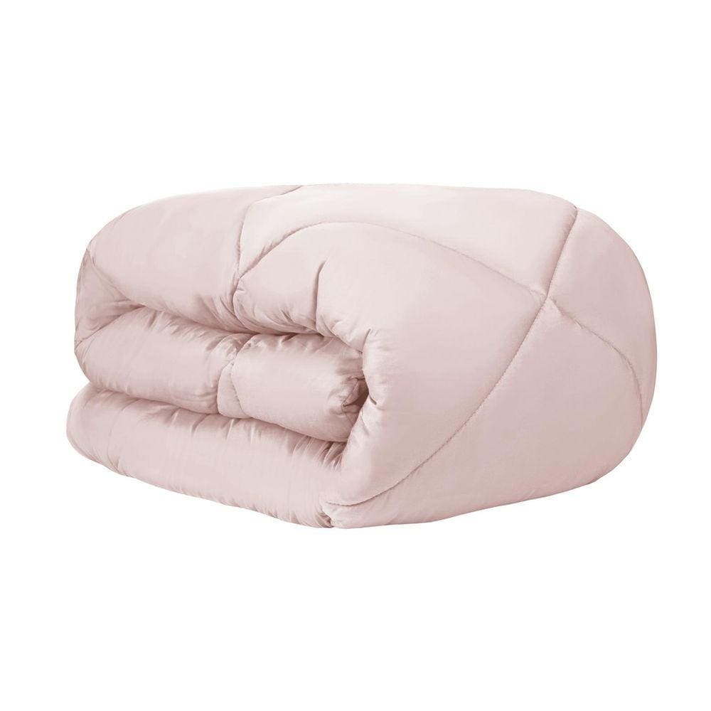 Edredom Naturalle Fashion Queen 300 Fios Acetinado Liso Rosa