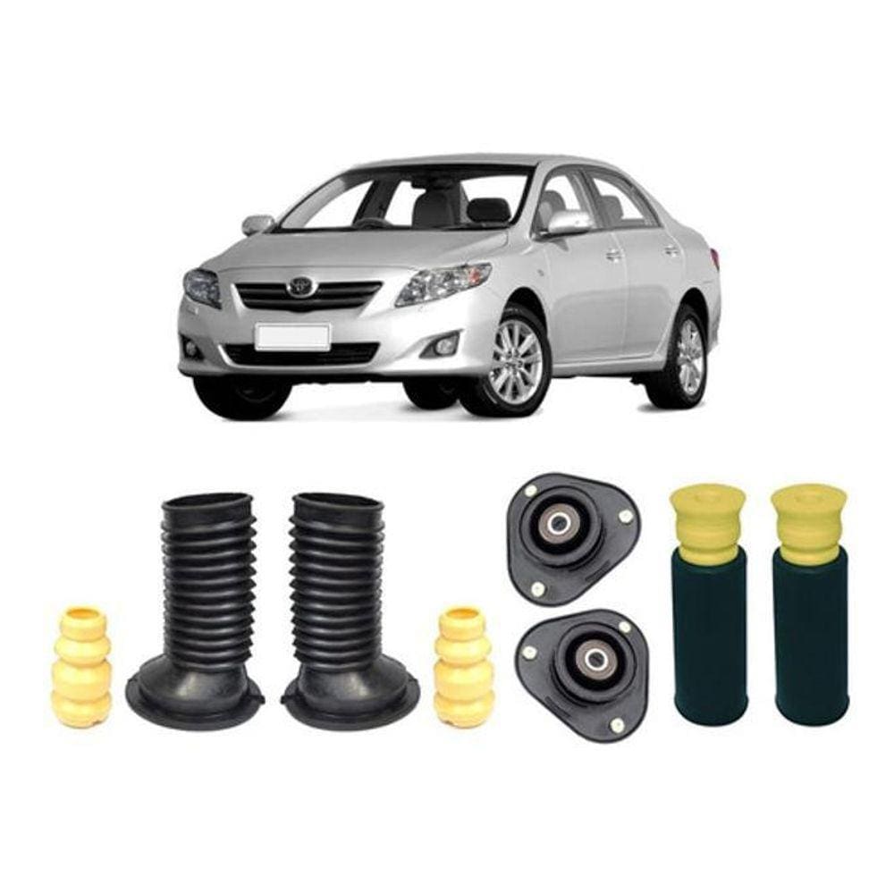 Kit 4 Coxim Dianteiro Batente Traseiro Corolla 2008 2009 10