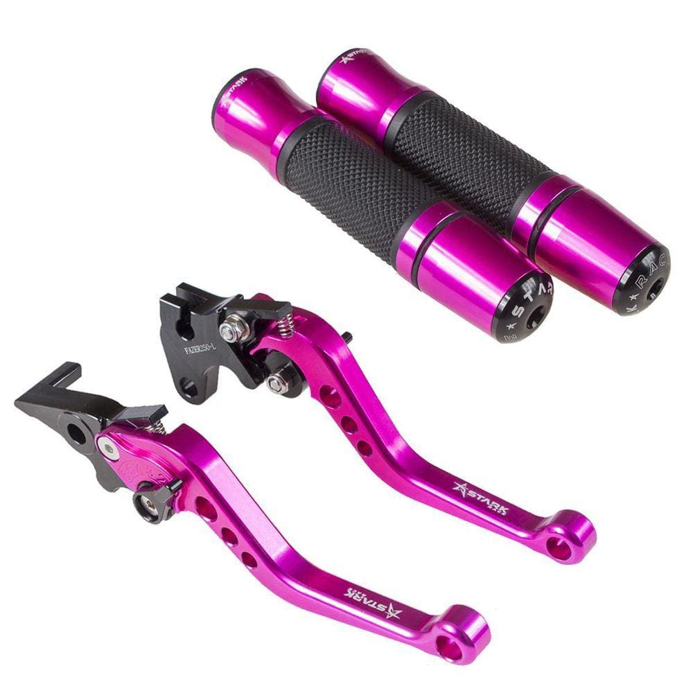 Kit Esportivo Rosa Manopla Jupiter Manete Cb1000R Cbr1000Rr
