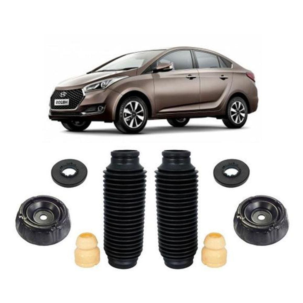 Par Kit Coxim Batente Dianteiro Hb20S 2015 2016 2017 2018