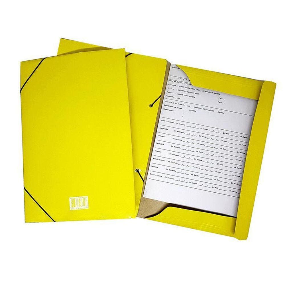 Pasta Aba Elastica Oficio Amarelo-Sol Pct C/30 Promoçao 24H
