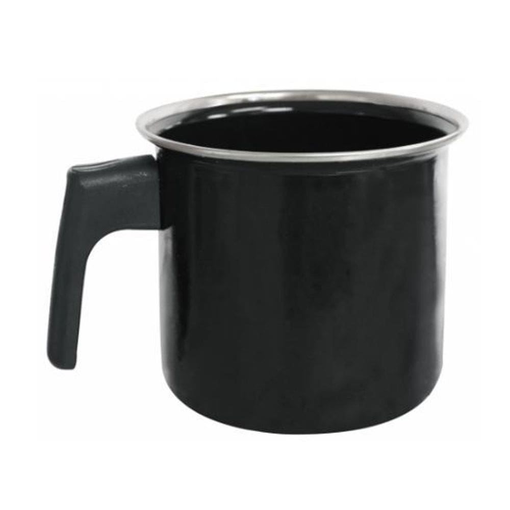 Caneca Esmaltada Média 1,45L Preta