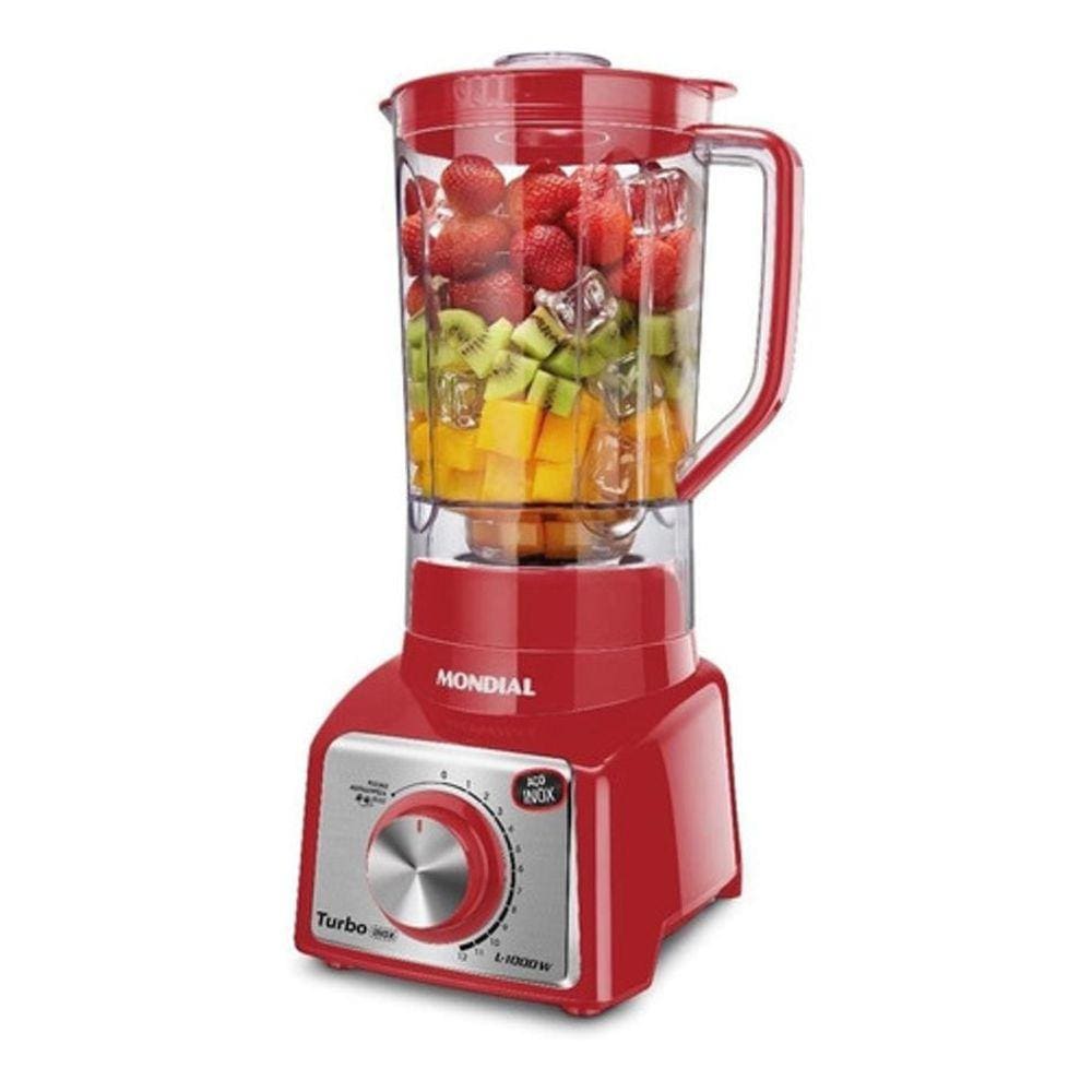 Liquidificador Turbo Portátil Mondial Com 6 Velocidades