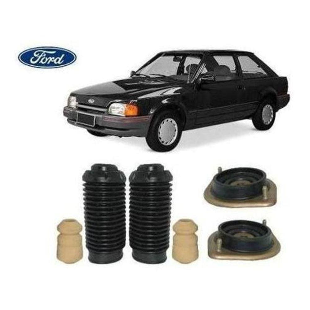 Par Coxim Batente Coifa Amortecedor Dianteiro Ford Escort