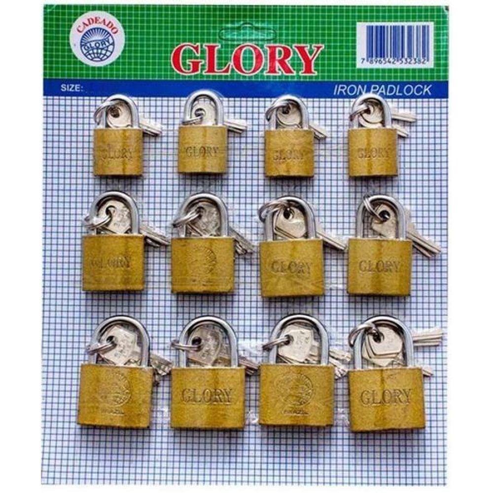Cadeado 20Mm Cartela C/12 Glory