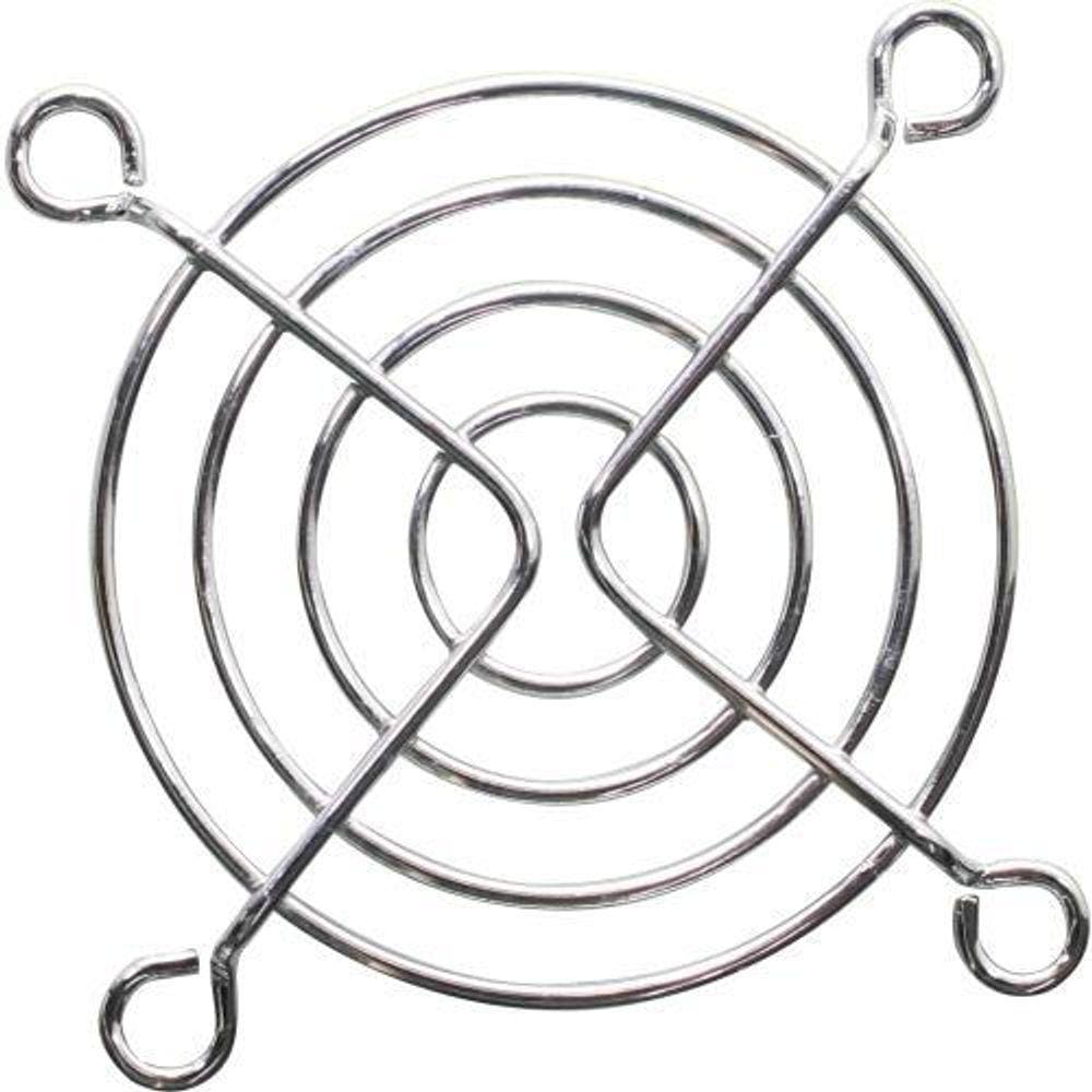 Grade Metálica p/ Ventiladores 80mm - Aço Cromado