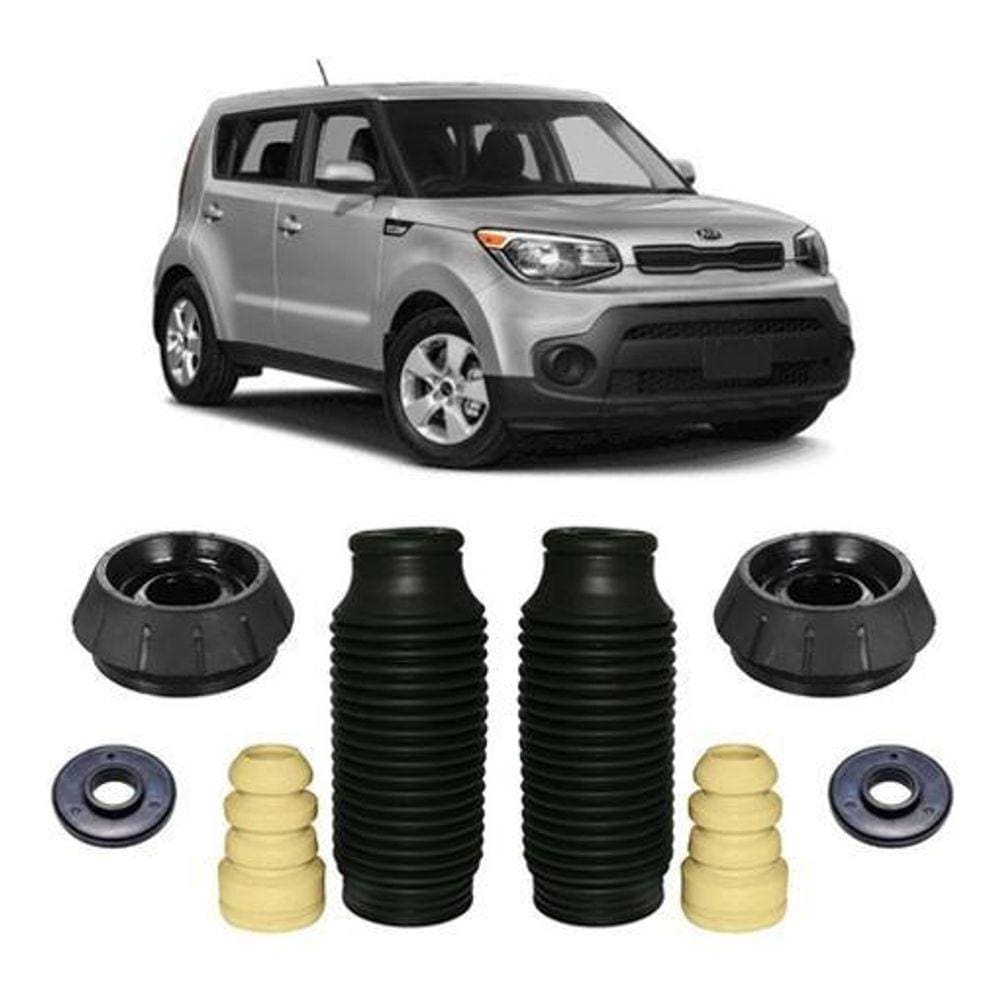 Kit Batente Coxim Dianteiro Kia Soul 2015 2016 2017 2018 19