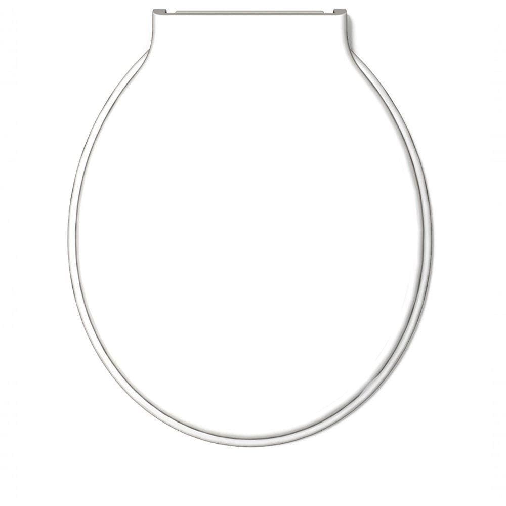 Assento Sanitario Almofadado Economico Oval Branco - Durin