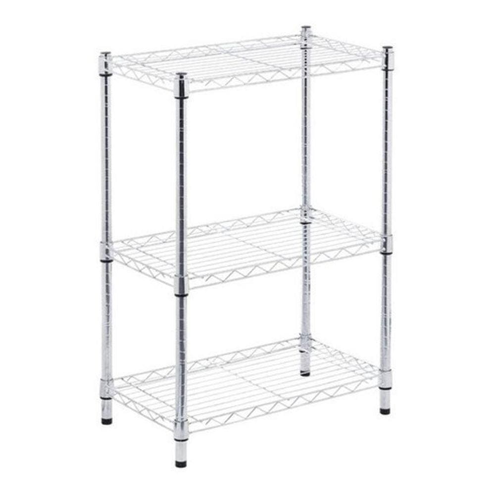 Estante 3 Prateleiras Multiuso Metal Cromada - Cromada