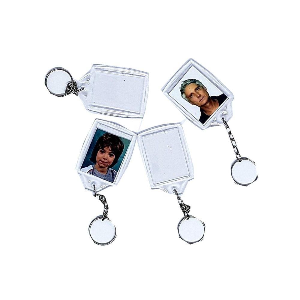 40 Chaveiro Cristal Premium Top 3X4 Personalizar Em Casa